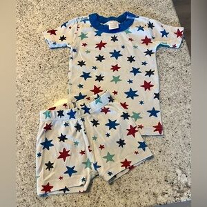 Hanna Andersson pajama set shorts shirt toddler 3T